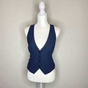EUC Gap Navy Blue Pin Stripe Vest S